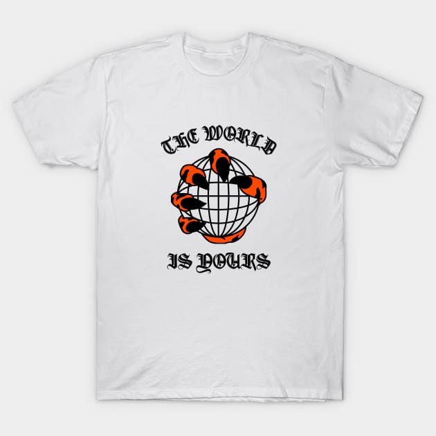 The World Is Yours T-Shirt by Vintage Oldschool Apparel 